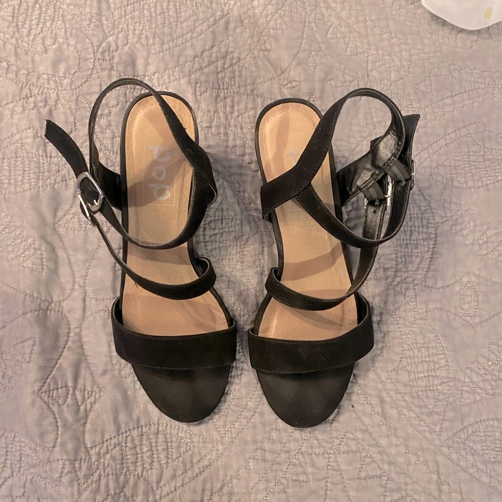 black heels